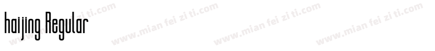 haijing Regular字体转换